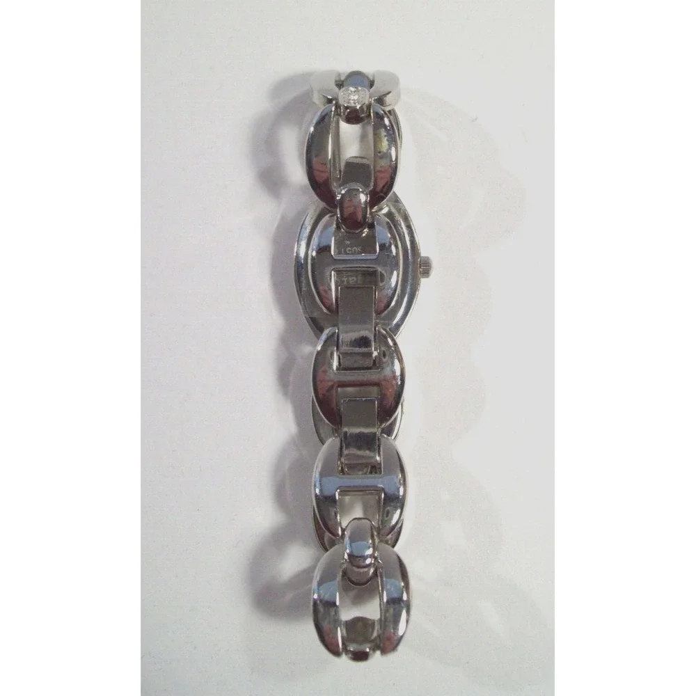 Women's Figaro Couture Wristwatch, Silver Tone, Faux Stones, Works